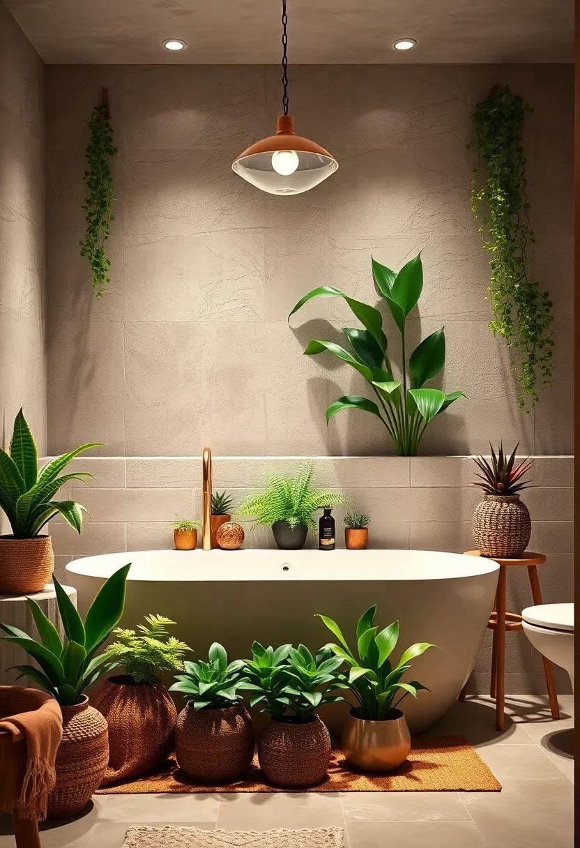 potted Plant Paradise: Use an assortment of potted plants, like ferns and succulents, to bring life and a splash of greenery ⁤into ‍the space