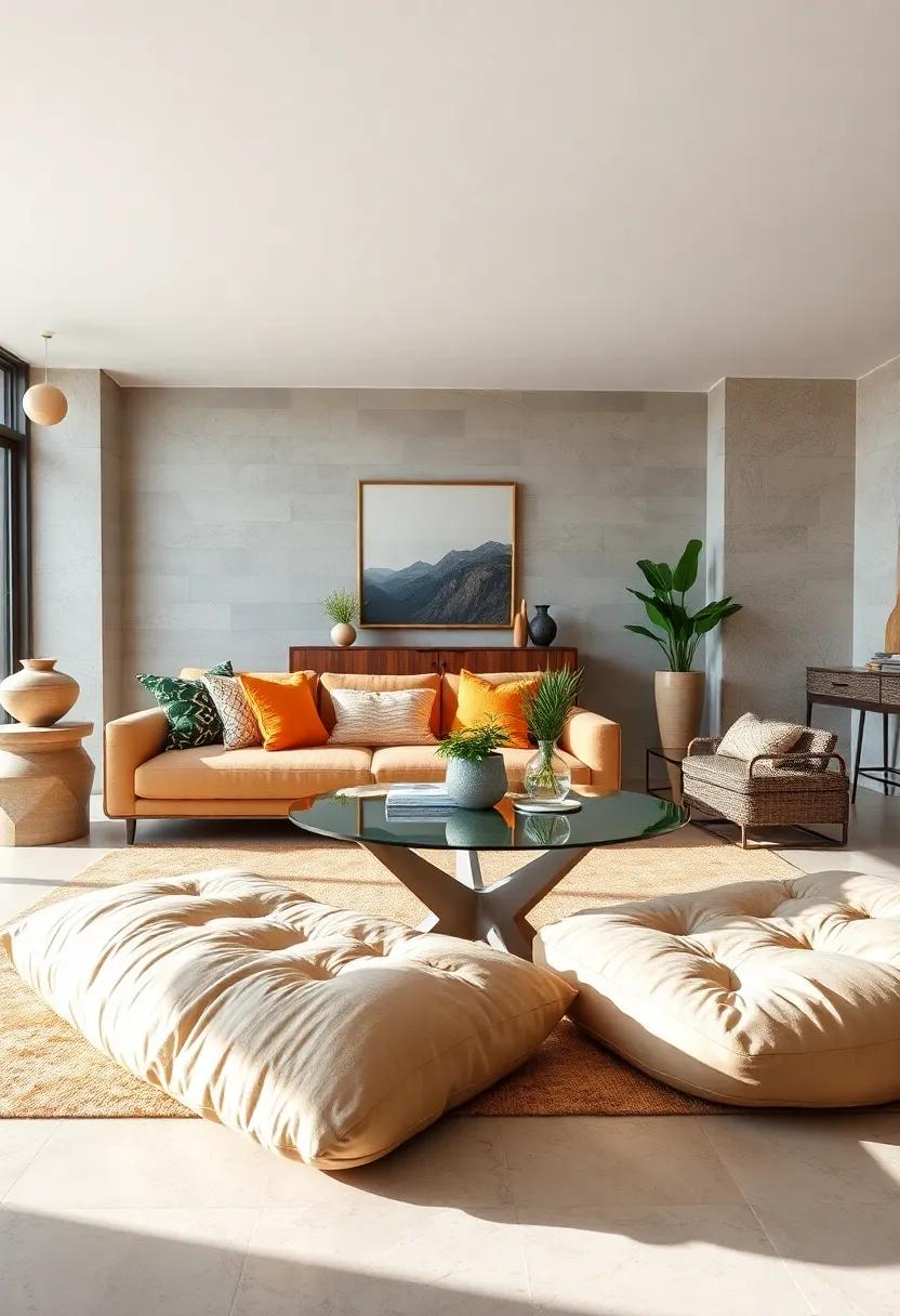 Scandinavian Sofa with African ⁢Prints: Blend Scandinavian simplicity with ​bold African prints for a dynamic and playful look