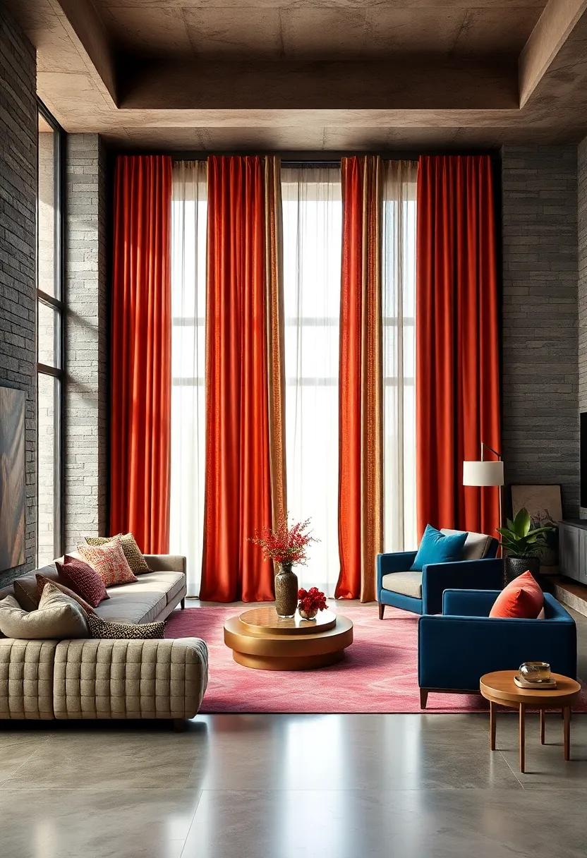 Floor-to-Ceiling Curtains: Use bold, oversized curtains to emphasize height and drama, ⁢complementing your room's overall design scheme