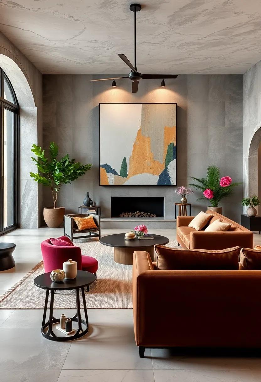 Large-Scale Art: Invest in a large piece⁤ of art that ‍fills a wall, commanding attention⁣ and providing ⁢a backdrop for your furniture