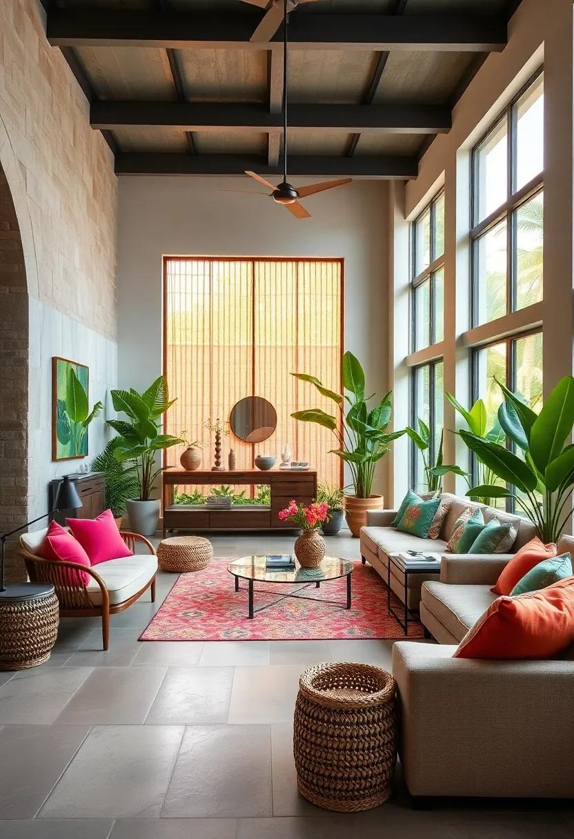 Tropical Paradise: Fill⁣ your space with vibrant colors,​ lush greenery, and exotic prints that transport you to a sunny, laid-back‍ retreat