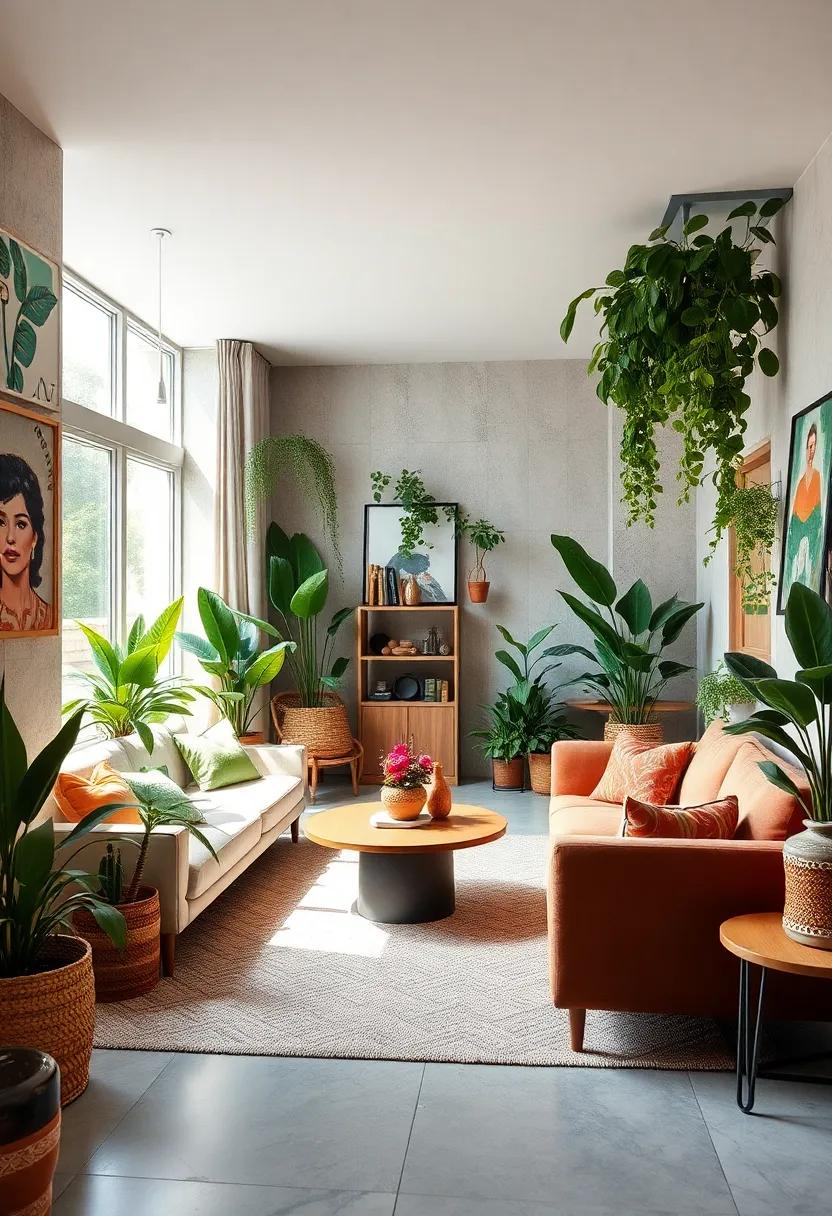 Urban Jungle: Transform your home​ into a lush oasis of greenery by‍ selecting an array of indoor plants that⁢ breathe life and vitality into your ‍environment