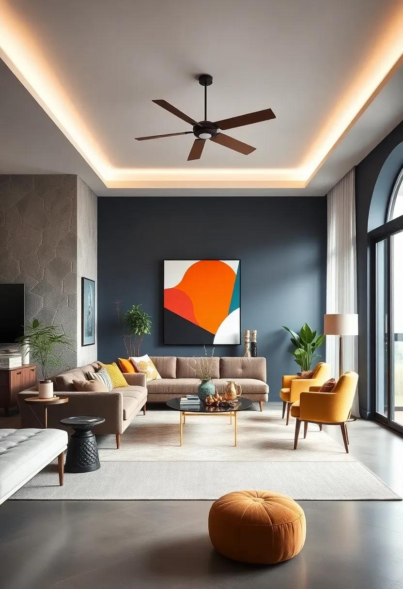 Color-Block Modern: Combine geometric shapes and striking colors ‍in unexpected ways to craft a⁣ contemporary ⁤space that feels like a‍ work of art