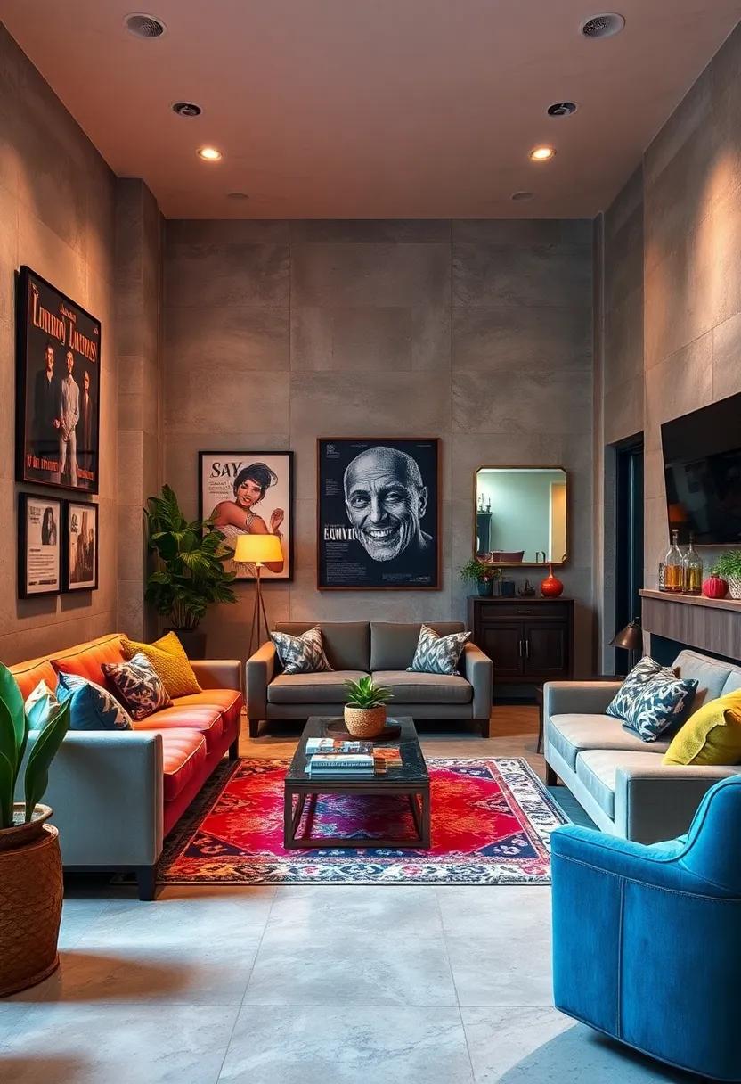 Movie Magic: Channel ‍the glamour‍ of Hollywood with ⁣vintage film posters,plush furnishings,and dramatic lighting to create a cinematic experience within your walls