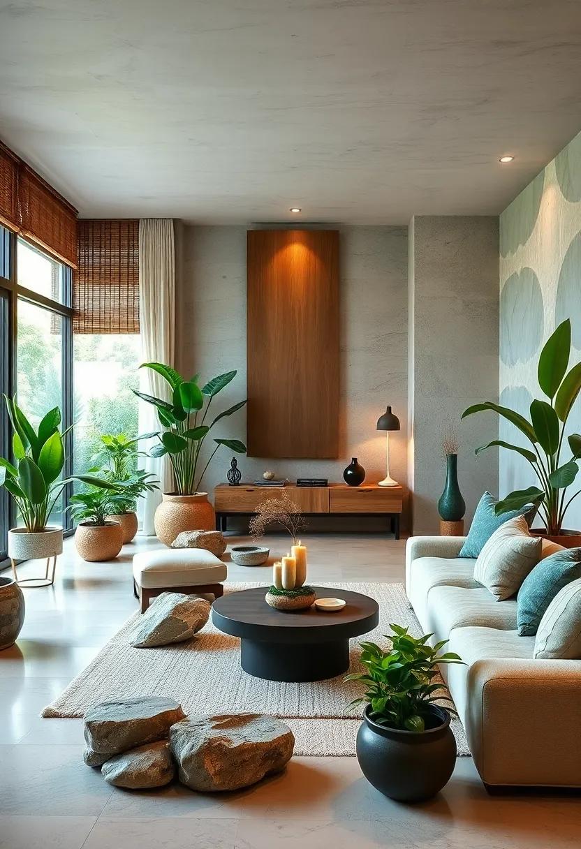 Zen Garden retreat: ‍Incorporate elements of nature, such as indoor ​plants and natural stone, to create a tranquil⁤ environment that fosters peace and relaxation