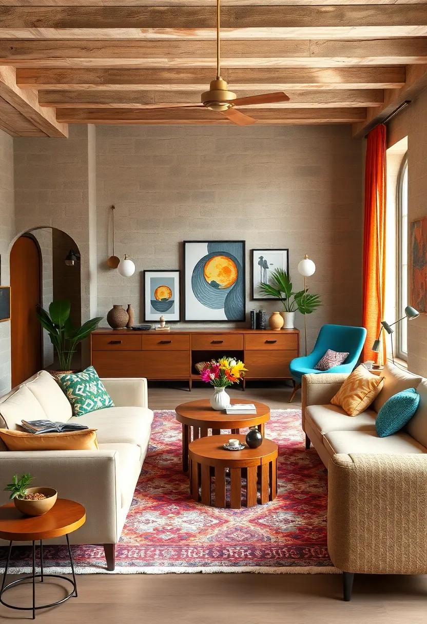 retro Revival: Celebrate the bold styles of past decades with vibrant colors, funky patterns, and iconic ⁣furniture pieces that ​pay‍ homage to​ vintage⁢ flair