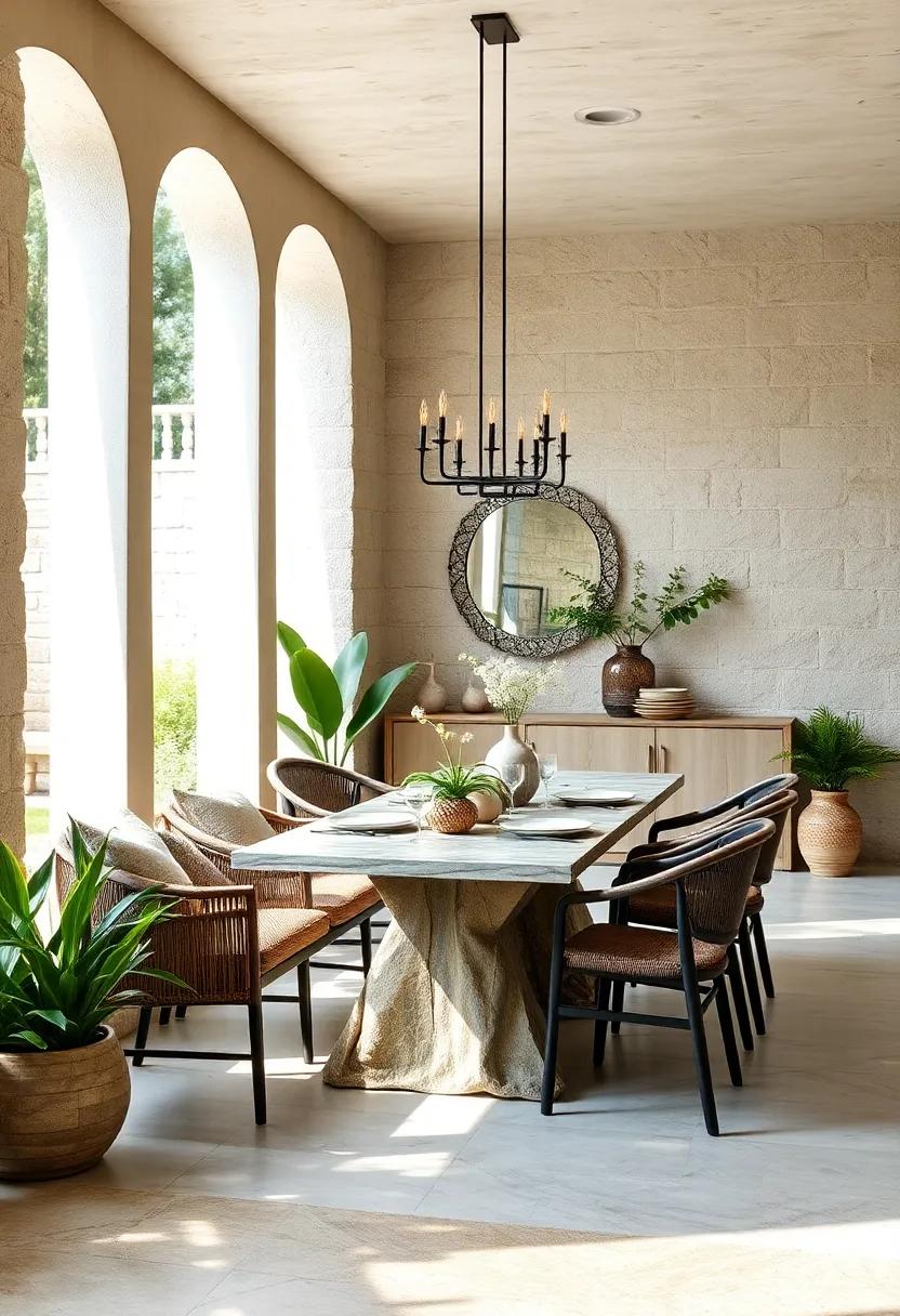 Incorporate Natural Stone Elements in Your ⁣Dining Space