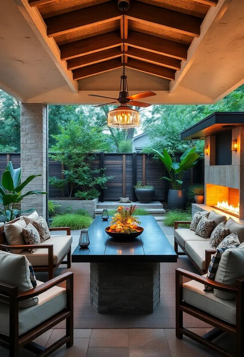 Outdoor Fire Pit: A ​Cozy ⁣Gathering Spot for Evening Dinners