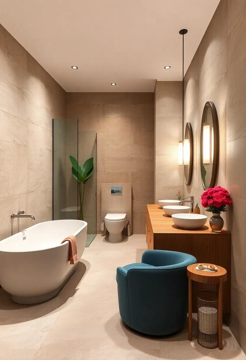 Consider a fun wallpaper or a ​colorful accent wall to spark joy⁤ and interest