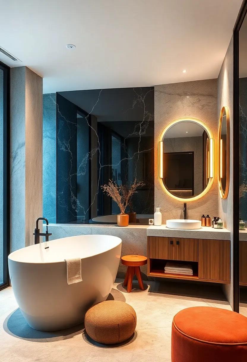 Artistic Elegance:⁤ The Influence of Unique Mirror Frames on Bathroom Aesthetics