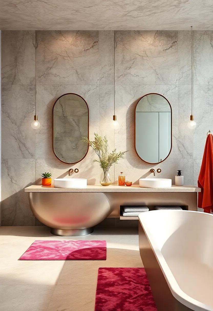 Color Play: Integrating bold Mirror Colors for‌ a Striking⁤ Bathroom⁣ Palette