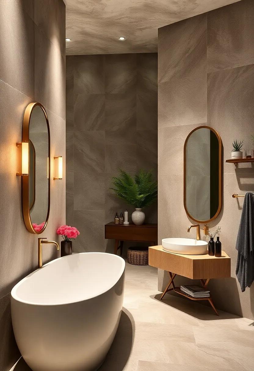 Curated Luxury: The Impact⁤ of ⁤Artful Displays around Statement Mirrors