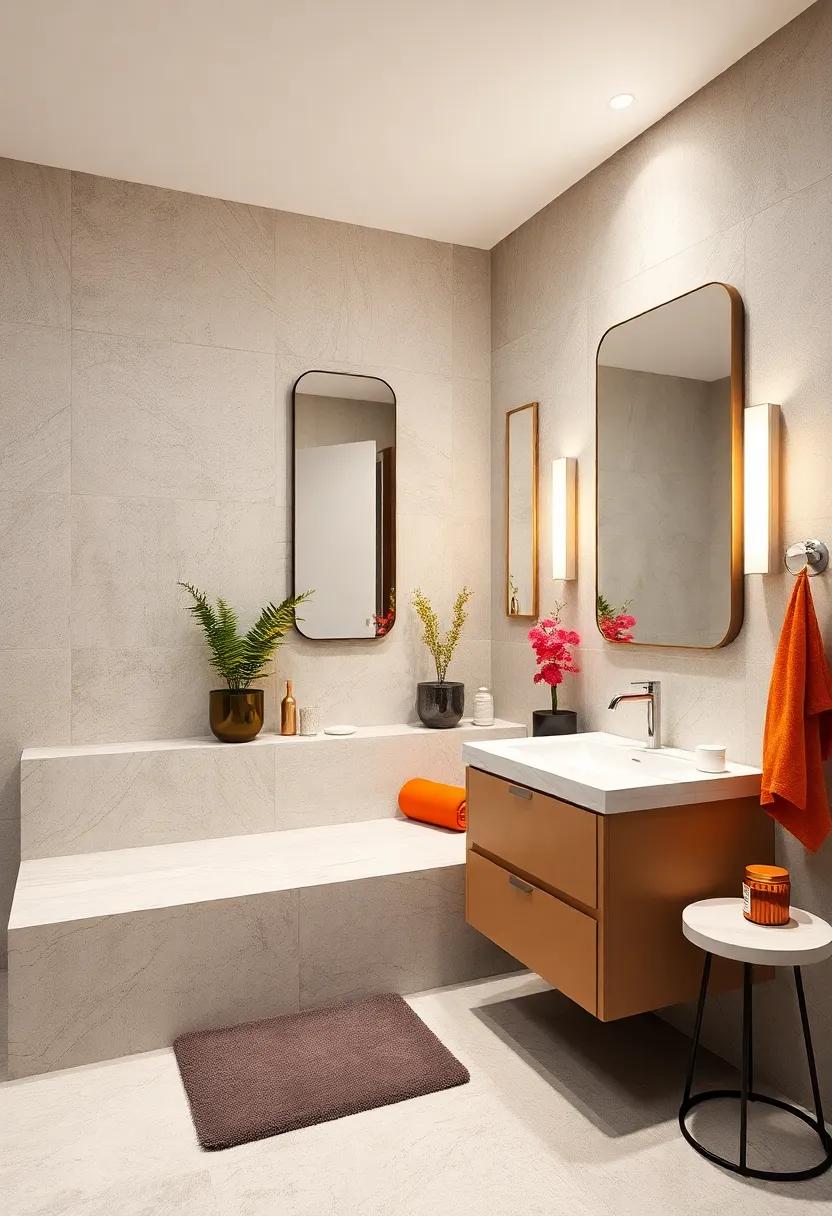 Texture and Contrast: Pairing Mirrors with Various ‌Surface Materials