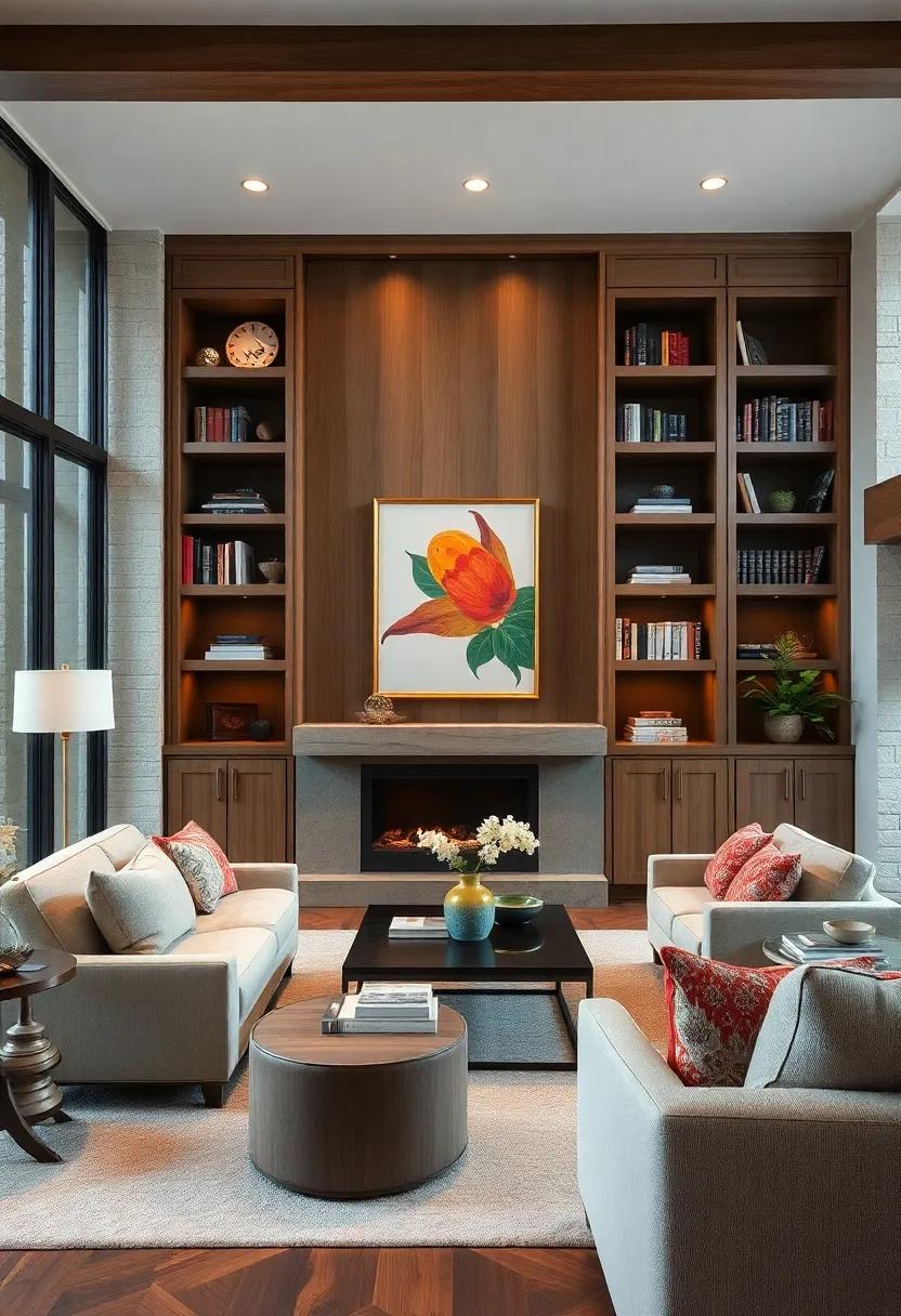 Built-In‌ Shelving: Utilize custom built-ins to display books, art, and ‌personal treasures while maximizing ⁤storage and organization