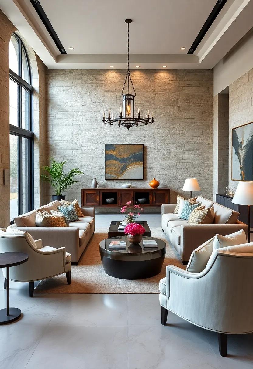 Plush Upholstery:⁢ Choose generously⁣ upholstered sofas and chairs that invite ⁣relaxation while ‌maintaining ⁤an ⁤air of refinement
