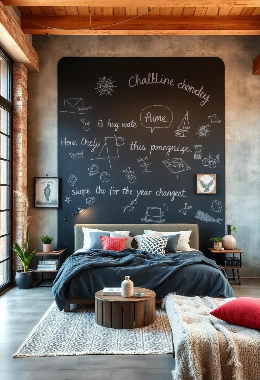 Chalkboard Wall: Paint one wall with chalkboard paint, allowing your creativity to flow⁤ with ever-changing messages and drawings