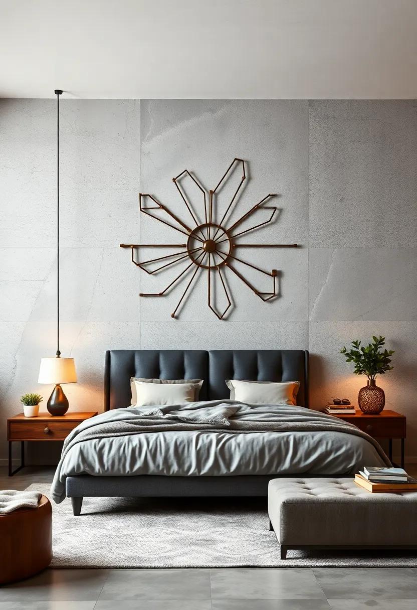 Geometric metal ⁣Wall Art: Add⁤ a touch ‍of modernity ‌with ⁣geometric metal wall sculptures,creating a visual focal point that complements industrial elements