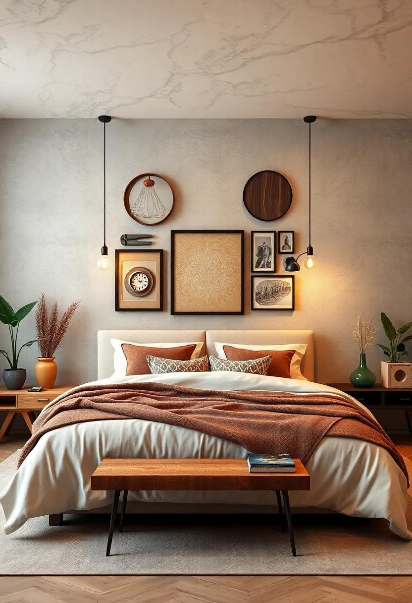 Industrial-Grade Lighting Fixtures: Feature unique, ⁣industrial-grade ⁢lighting fixtures like Edison bulbs or metal pendant lights to illuminate your wall decor