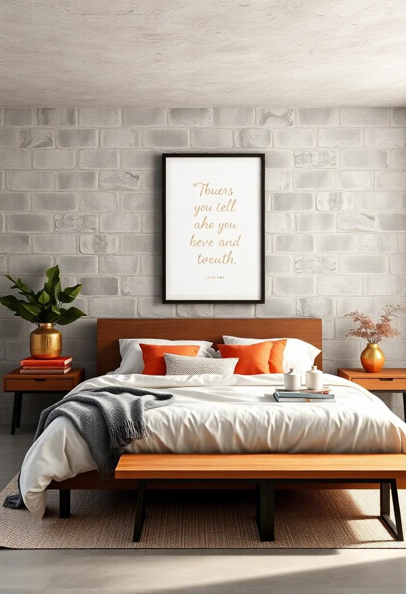 Minimalist Quote Art: Hang framed minimalist quote ⁣art that resonates with you,‌ combining simplicity with inspiration amid⁢ industrial surroundings