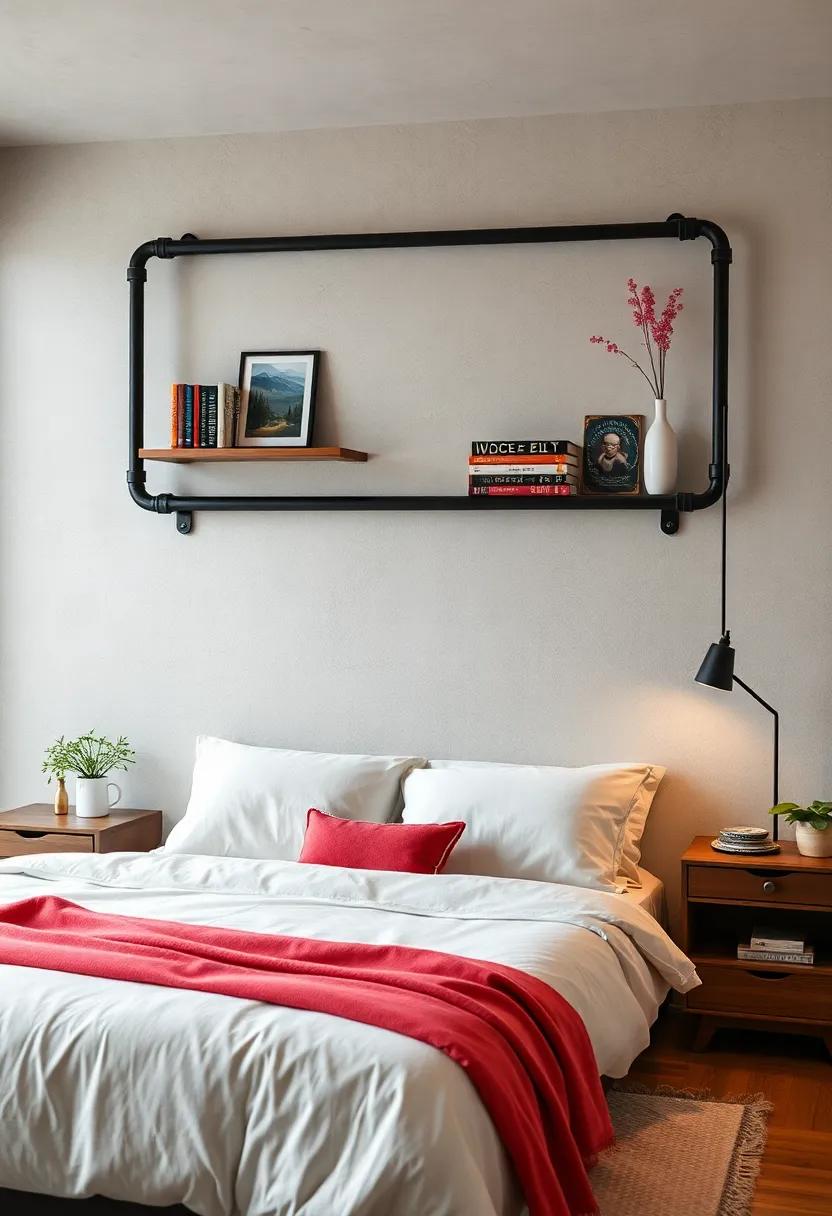 Pipe Shelving:‌ Install pipe shelving as‍ both storage and decoration, combining functionality with⁤ industrial aesthetics for displaying books and decor pieces