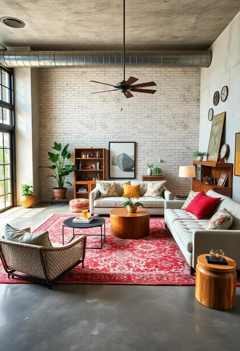 Textured ⁤Textiles: Layer textiles like burlap, linen, and‍ vintage quilts to add warmth and ⁢a touch of nostalgia​ to ⁣industrial furnishings
