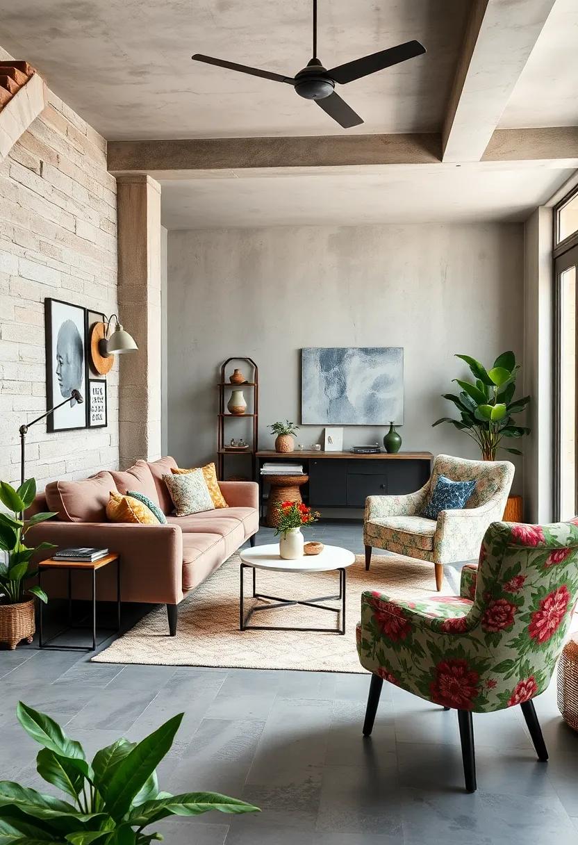 Mix and ⁣Match: ⁤Don’t hesitate ⁢to ⁣combine ⁣patterns and styles; an industrial sofa with a⁢ vintage floral chair can create visual interest