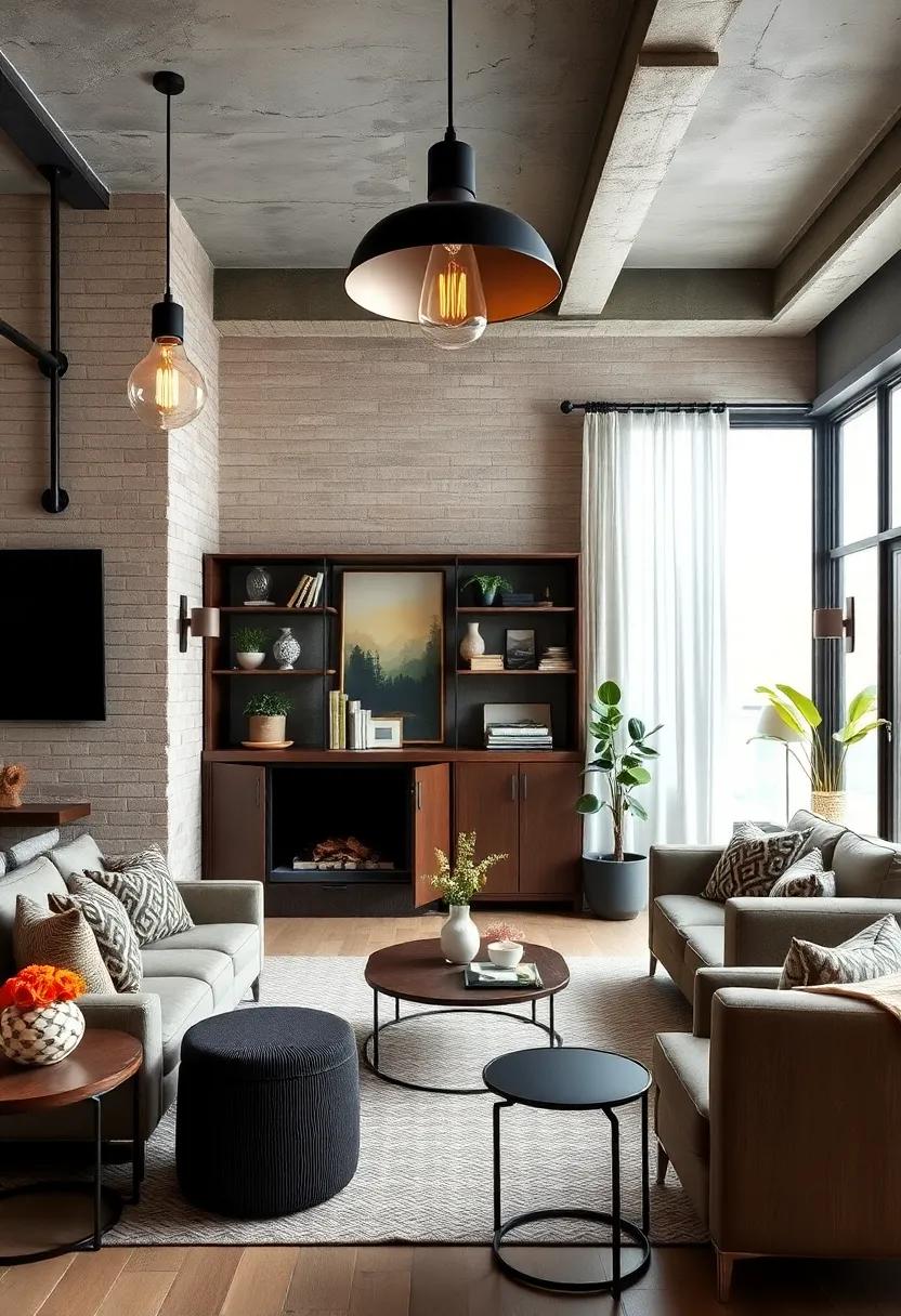 Statement Lighting: Opt for oversized industrial pendant‍ lights alongside vintage sconces to illuminate your space with style