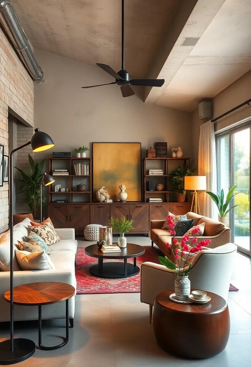 Layered Lighting: Combine‌ industrial ⁤floor lamps‍ with vintage table lamps to create a warm, inviting ⁤glow throughout your space