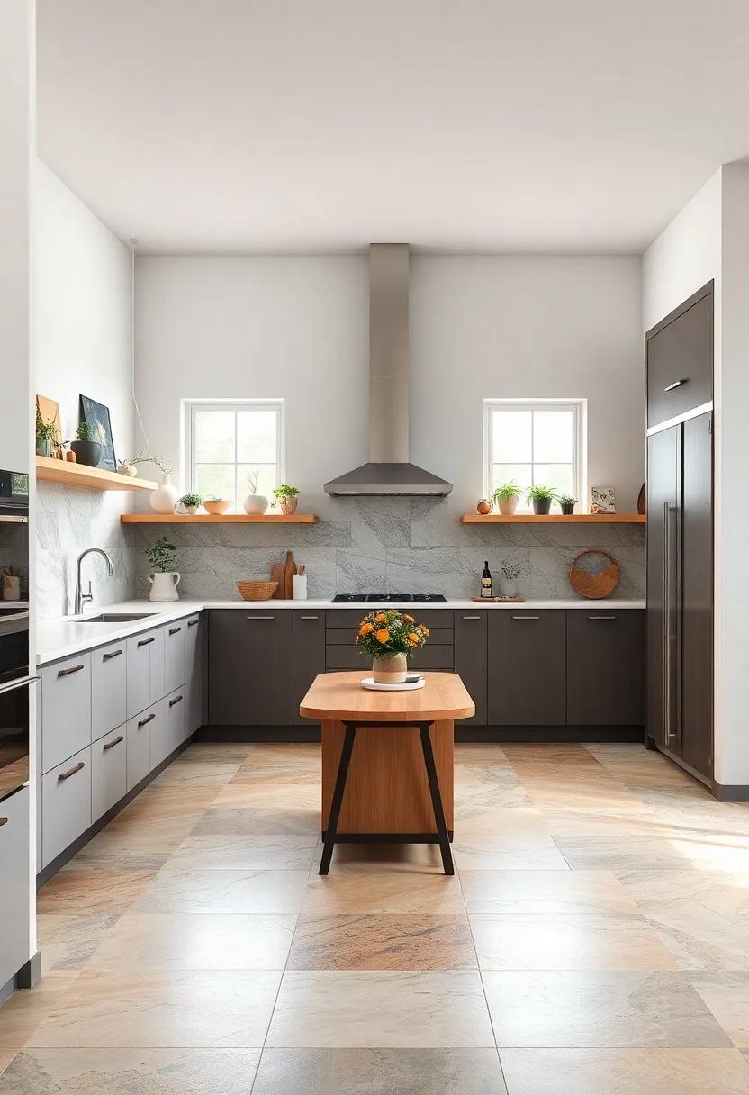 Mix and Match: Learn ⁢how⁣ to creatively‍ combine⁣ different tile​ styles and colors for a unique kitchen⁢ floor