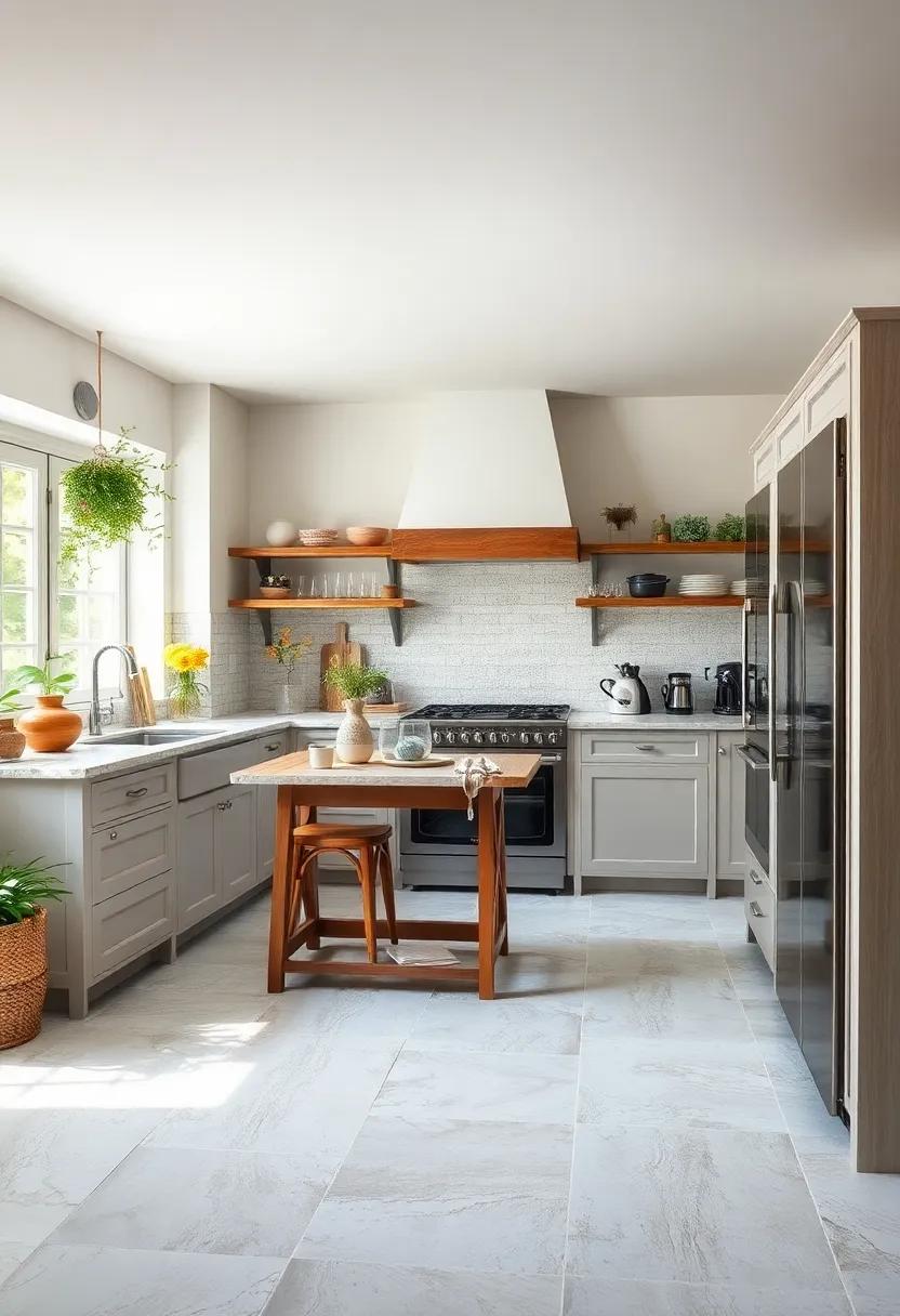 Distressed Whitewashed ​Tiles: capture the essence of a quaint cottage with whitewashed tiles ⁢that add a touch ​of vintage ⁤elegance to your‌ rustic kitchen
