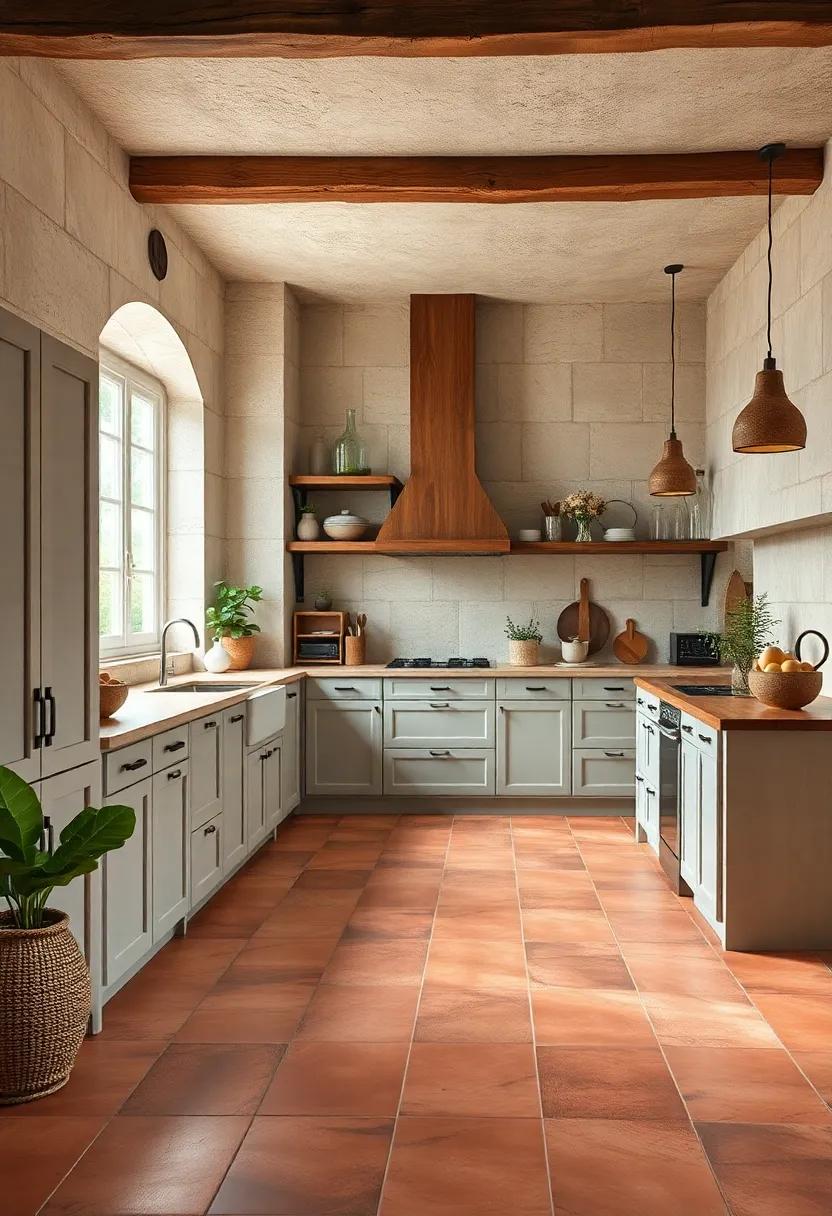 Glazed⁣ Terracotta: Soft and durable,‍ glazed⁢ terracotta tiles bring a ⁤vibrant finish to earthy​ qualities, ideal for a rustic,‍ Mediterranean-inspired ‌kitchen
