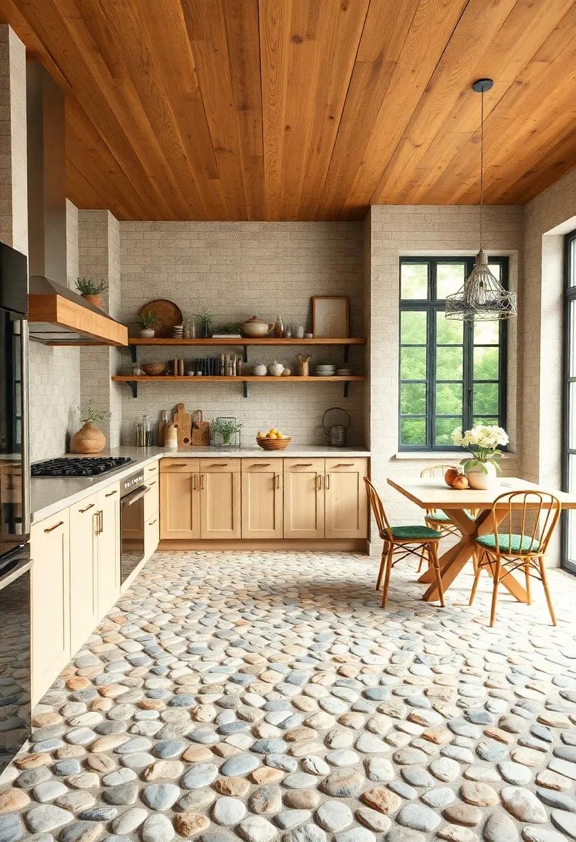 Pebble Mosaic ​Tiles: Ground your kitchen in ​nature ‍with pebble mosaic tiles that ‌evoke feelings⁣ of serenity and organic beauty,creating a truly rustic atmosphere