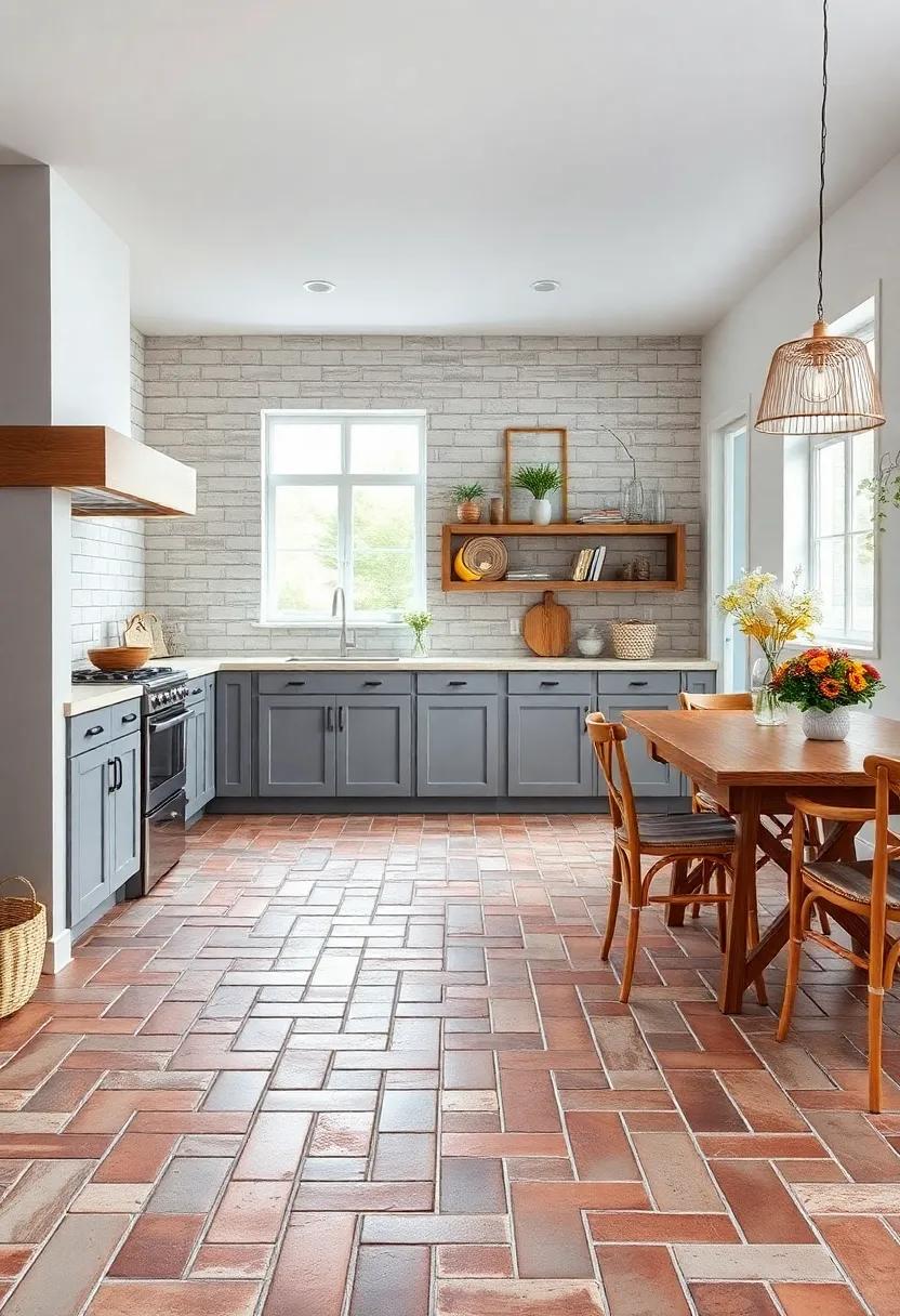 Rustic Brick Pavers: Channel⁤ a countryside atmosphere with brick pavers, which can⁤ enhance ​the authenticity of a rustic kitchen interior
