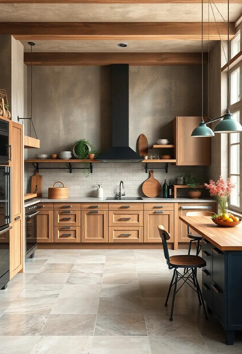 Subtle Earthy Hues: Opt for tiles in subdued browns, greens, and greys to create a calming backdrop that⁣ enhances ⁢the rustic ‌elements of‌ your kitchen