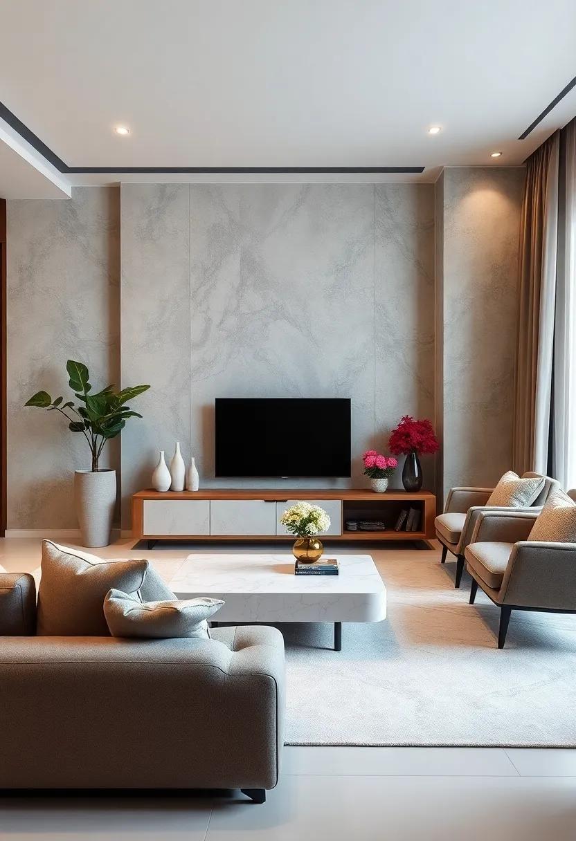 Incorporating Marble-Topped ‌TV Units in Various Interior Styles
