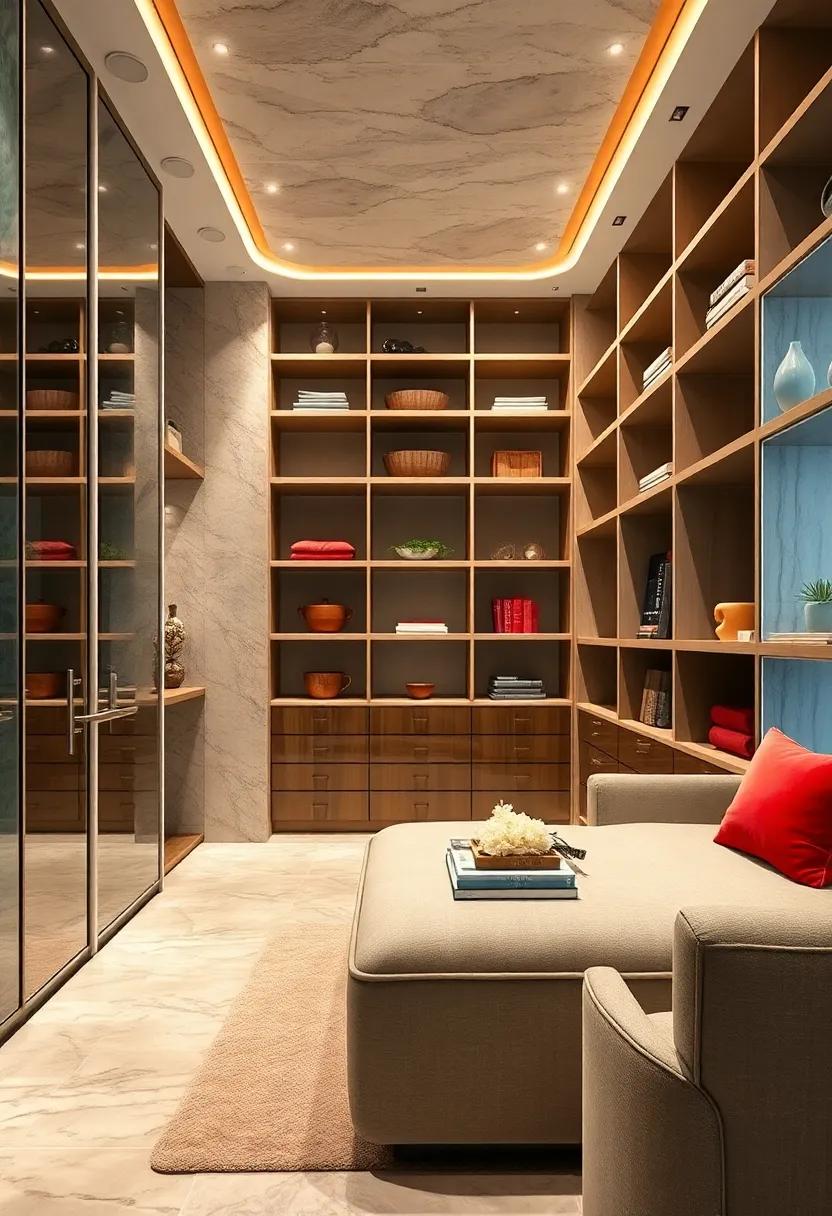 wrap-Around ⁣Shelves: Continuous shelving that maximizes⁣ vertical space and ‌offers versatile storage options