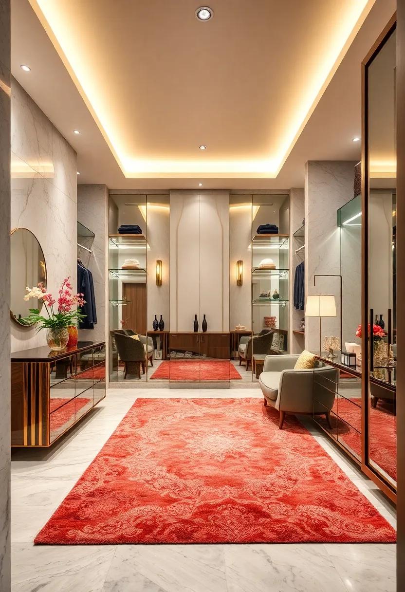 Plush Area Rugs: Luxurious rugs⁣ that provide comfort ⁣underfoot and add color and richness to ⁤the closet environment