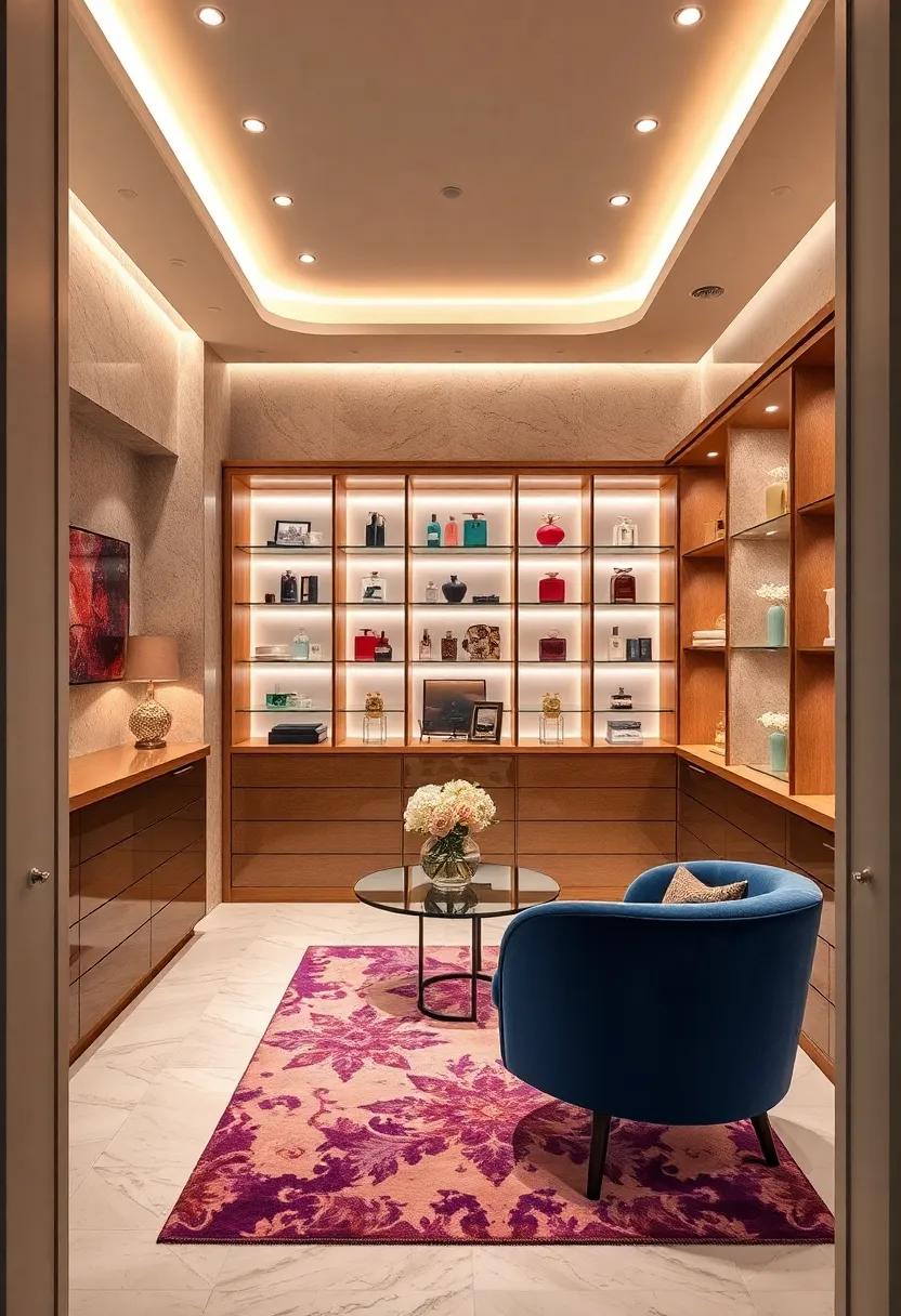 Integrated Fragrance Stations: ⁤Elegant display areas dedicated to your⁤ favorite ​perfumes, making ⁣a fragrant⁢ statement every time you enter