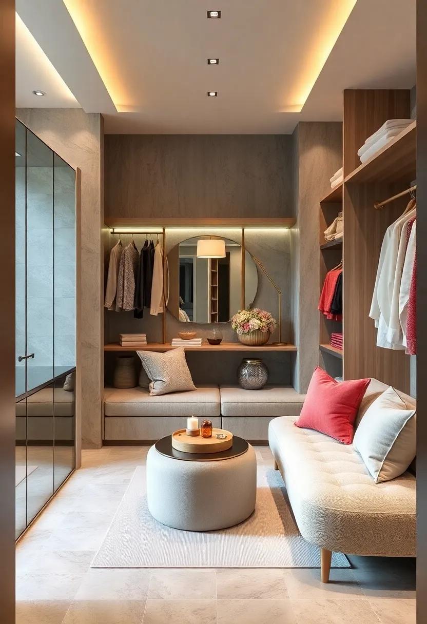 Chic Seating Nook:‌ Embrace style ⁤and comfort with a designated ‌seating corner ⁣that ⁤invites‍ relaxation and inspires ‌creativity as you prepare for ‌the⁣ day‌ ahead