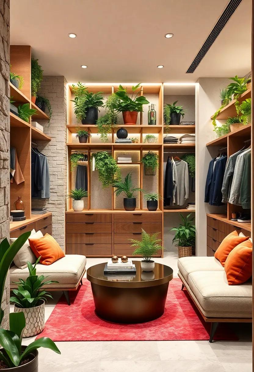 Greenery Introduction:‌ Bring life into⁢ your closet with tasteful ‌potted plants ⁤or ⁢vertical gardens, enhancing the space with vibrant colors ⁢and fresh air