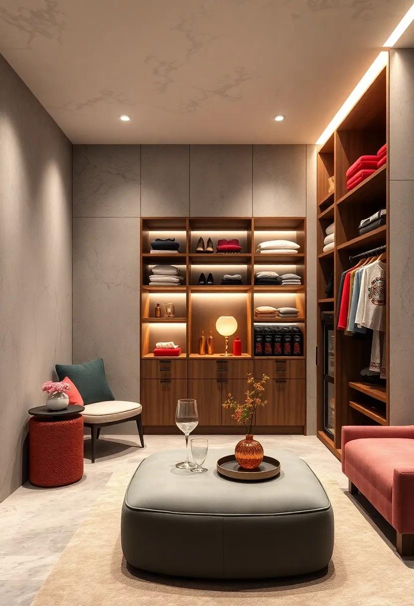 built-In ​Fridges: ‍Elevate the experience with built-in ⁤mini-fridges for chilled⁢ beverages, making your dressing area⁤ a personal sanctuary
