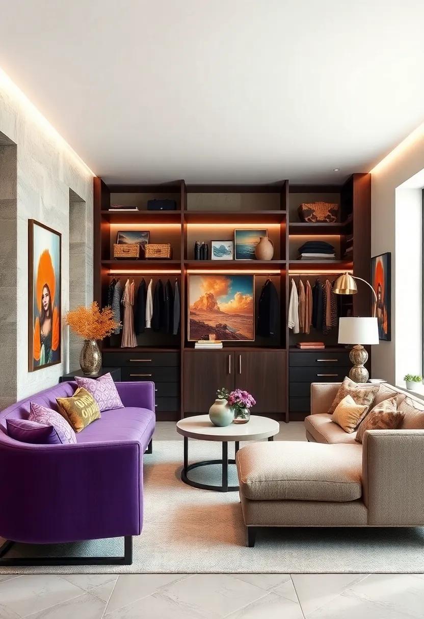 Show-Stopping Artwork: Infuse your wardrobe with⁤ personality by ‌displaying eye-catching art pieces that reflect your style⁤ and turn‌ your closet⁣ into a mini-gallery