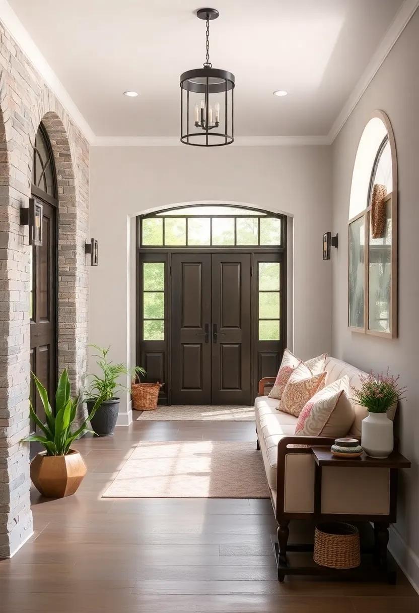 Cozy Nook: Create an inviting seating area ​with a beautifully upholstered bench and ⁤plush pillows, making your⁣ entryway‌ a ⁢perfect spot for guests⁤ to pause
