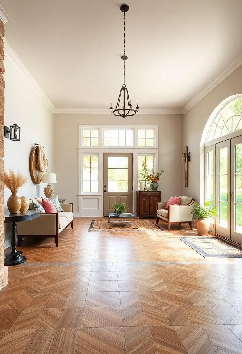 Elegant Flooring: Choose hardwood or ‍patterned tile ​that complements‍ your farmhouse aesthetic while ‌providing ​a durable foundation for heavy foot traffic