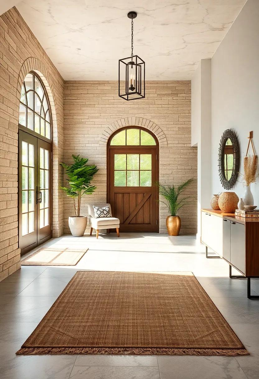 Inviting Rugs:​ Layer your⁤ flooring with a ⁢beautiful area rug⁣ that adds texture⁣ and warmth,‌ making every‍ step into your home feel special