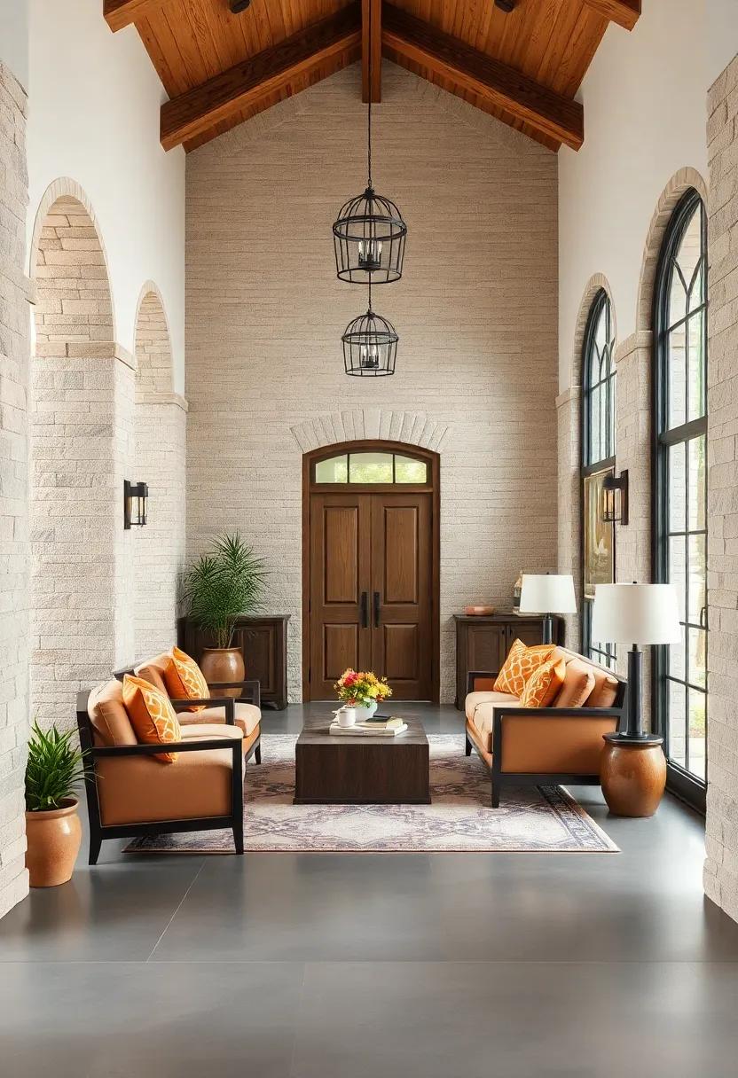 Rustic Accents: Incorporate​ textured elements like barn wood⁤ or⁣ stone to⁣ provide a tactile contrast that enhances the welcoming⁤ vibe of⁢ your‌ entryway