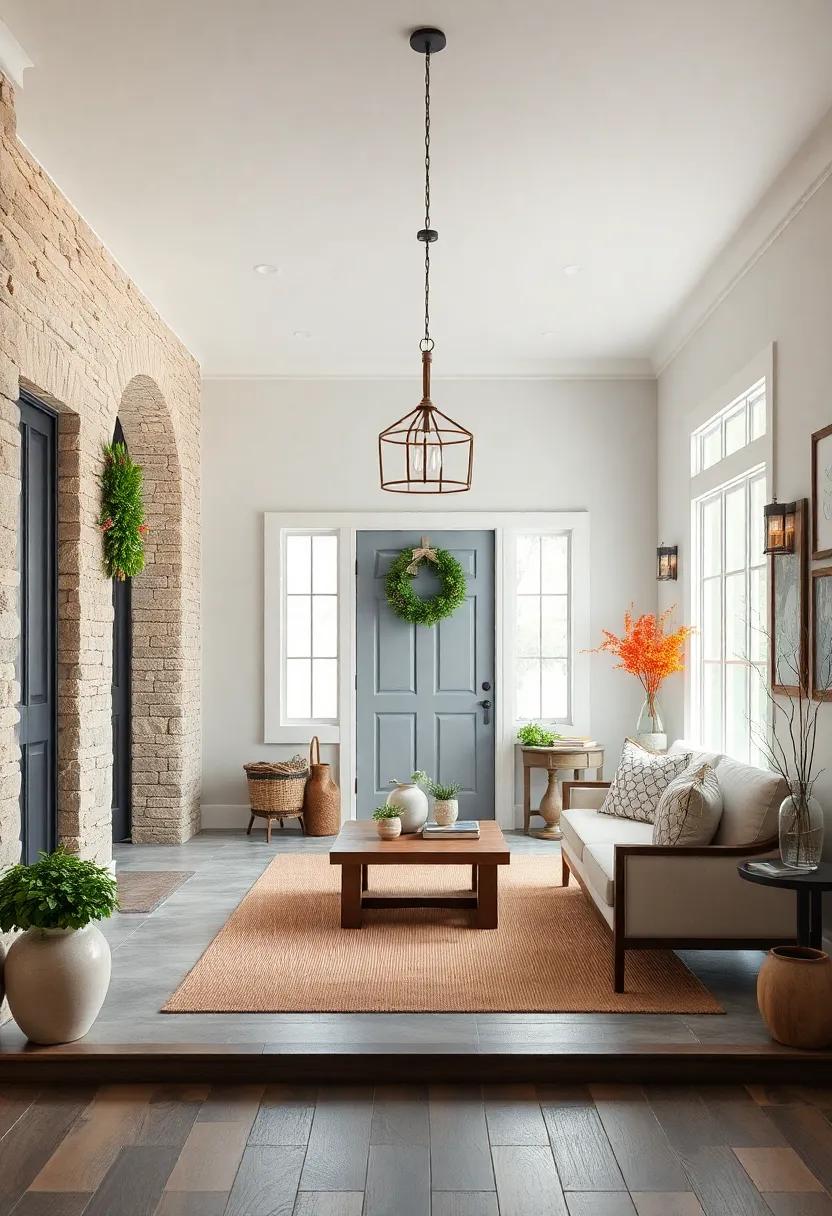 Seasonal‌ Decor: Refresh your entryway decor seasonally with ⁢tasteful wreaths or garlands,‍ inviting⁤ change and a lively ⁣feel⁢ throughout​ the year