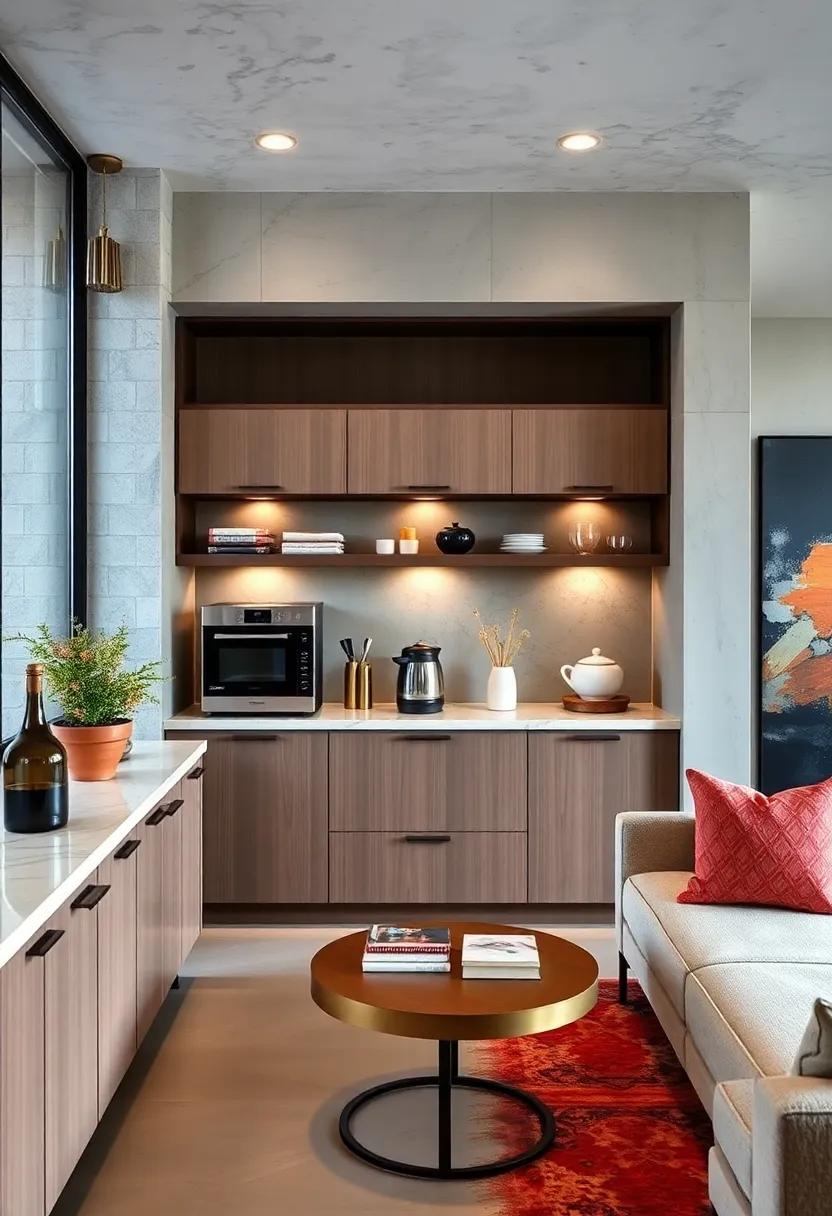 Choose a Built-In ⁢Coffee Station: Elevate your daily routine with a dedicated coffee station, featuring sleek cabinetry⁢ and stylish appliances