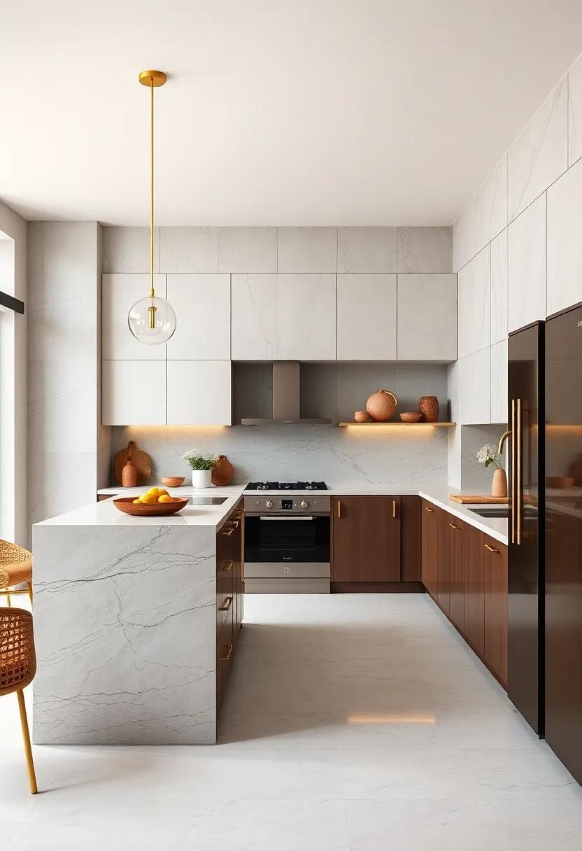 Incorporate Gold Accents: Subtle gold elements,from cabinet handles to light fixtures,can add a lavish⁣ touch​ to your kitchen's⁤ overall aesthetic