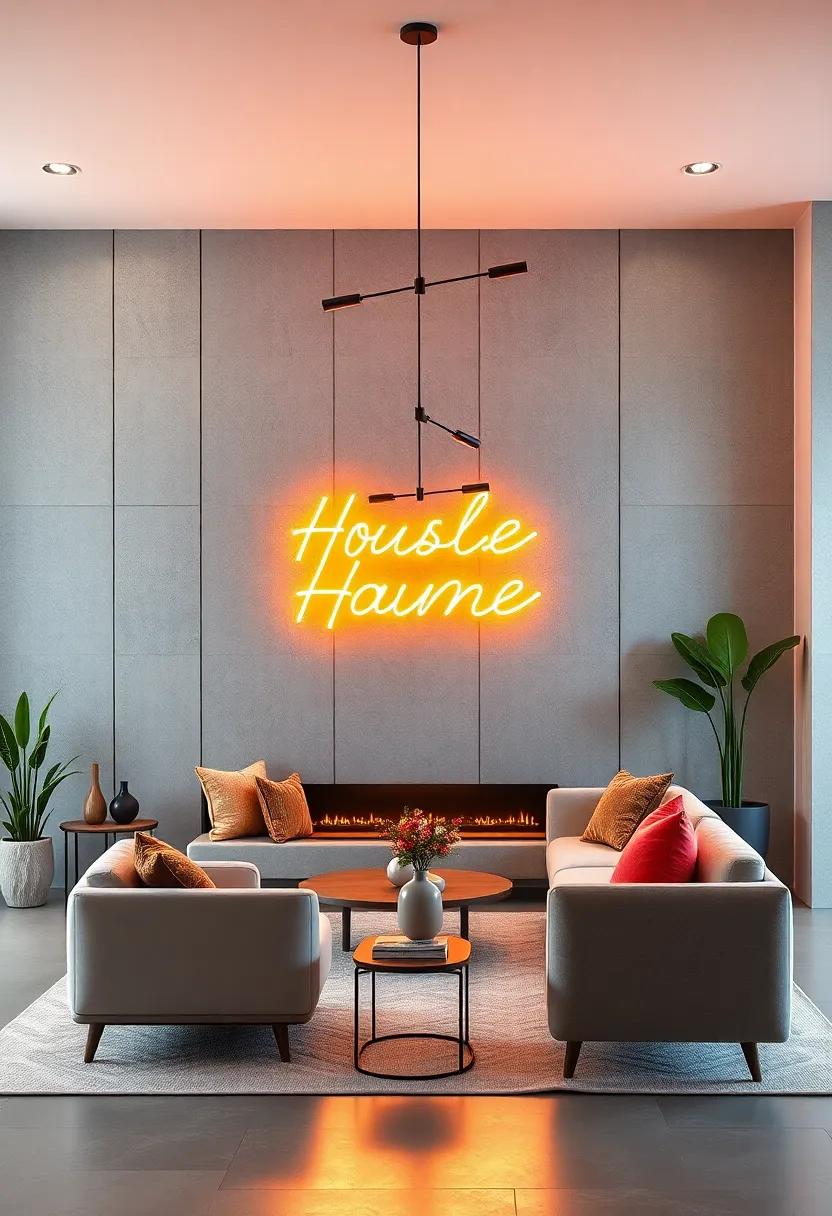 The Neon Light Sign:‍ A playful yet minimalist addition that can convey ​a message or‌ mood while adding a⁣ touch of personality